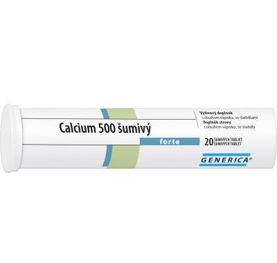 GENERICA Calcium 500 forte 20 šumivých tablet, GENERICA, Calcium, 500, forte, 20, šumivých, tablet