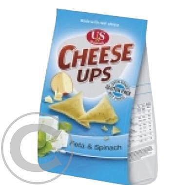 Cheese ups - feta a špenát bezlepkové lupínky 50g, Cheese, ups, feta, špenát, bezlepkové, lupínky, 50g