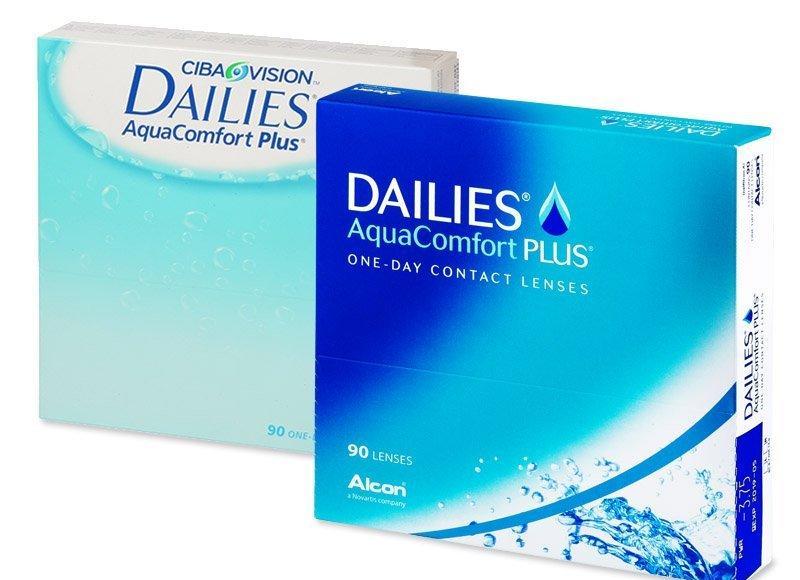 Dailies AquaComfort Plus (90 čoček), Dailies, AquaComfort, Plus, 90, čoček,