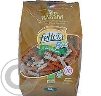 FELICIA BIO rýžové těstoviny fusilli tricolore bezlepkové 500g, FELICIA, BIO, rýžové, těstoviny, fusilli, tricolore, bezlepkové, 500g