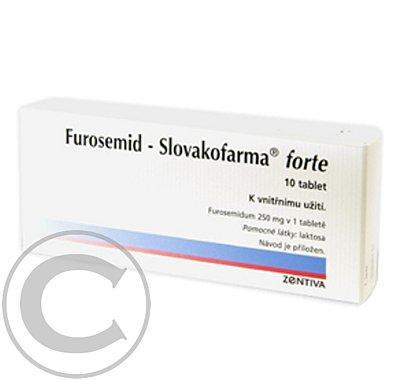 FUROSEMID - SLOVAKOFARMA FORTE  100X250MG Tablety, FUROSEMID, SLOVAKOFARMA, FORTE, 100X250MG, Tablety