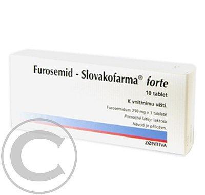 FUROSEMID - SLOVAKOFARMA FORTE  10X250MG Tablety, FUROSEMID, SLOVAKOFARMA, FORTE, 10X250MG, Tablety
