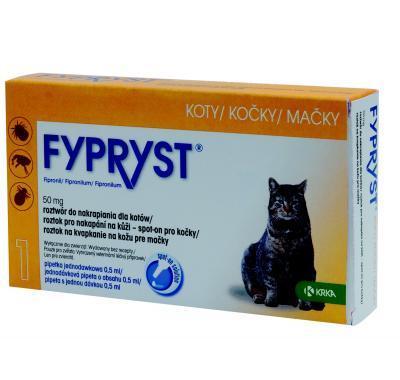 Fypryst Cat 1 x 0.5 ml spot-on pro kočky, Fypryst, Cat, 1, x, 0.5, ml, spot-on, kočky