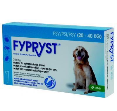 Fypryst Dogs 1 x 2.68 ml spot-on pro psy (20-40 kg), Fypryst, Dogs, 1, x, 2.68, ml, spot-on, psy, 20-40, kg,