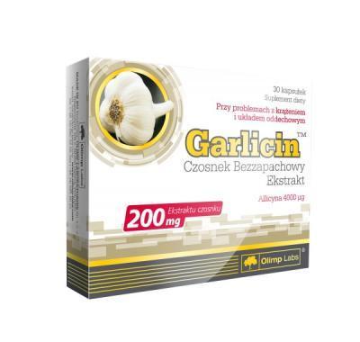 Garlicin, česnekový výtažek, 30 kapslí, Olimp