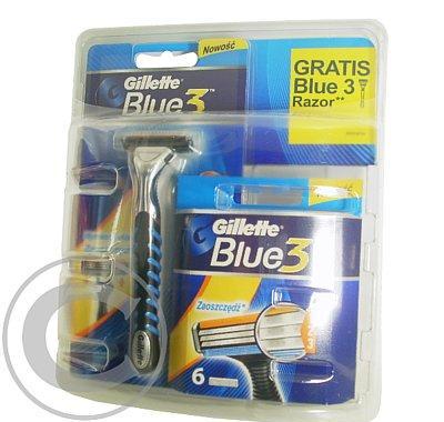 Gillette Blue3 holicí strojek NH 6ks, Gillette, Blue3, holicí, strojek, NH, 6ks