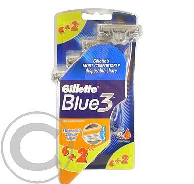 Gillette blue3 holítka 6 2ks, Gillette, blue3, holítka, 6, 2ks