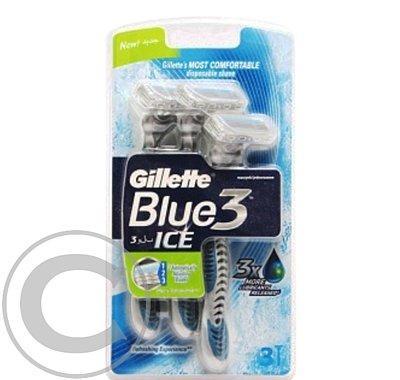 GILLETTE blue3 ice holítka 3ks, GILLETTE, blue3, ice, holítka, 3ks