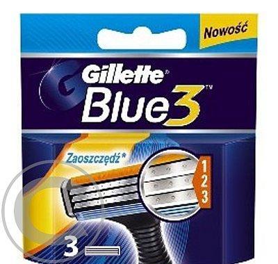 GILLETTE blue3 náhradní hlavice 3ks, GILLETTE, blue3, náhradní, hlavice, 3ks
