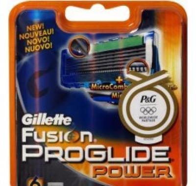 GILLETTE Fusion Proglide Power 6 kusů náhradní hlavice, GILLETTE, Fusion, Proglide, Power, 6, kusů, náhradní, hlavice