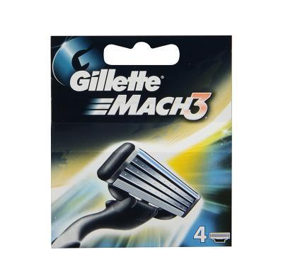 Gillette Mach 3 - 4 náhradní hlavice, Gillette, Mach, 3, 4, náhradní, hlavice