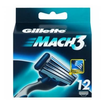 Gillette Mach3 náhradní hlavice 12ks, Gillette, Mach3, náhradní, hlavice, 12ks