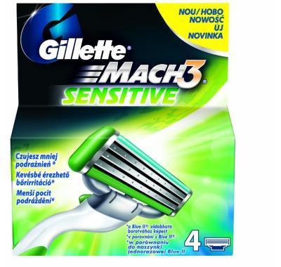 Gillette Mach3 sensitive 4ks NH, Gillette, Mach3, sensitive, 4ks, NH