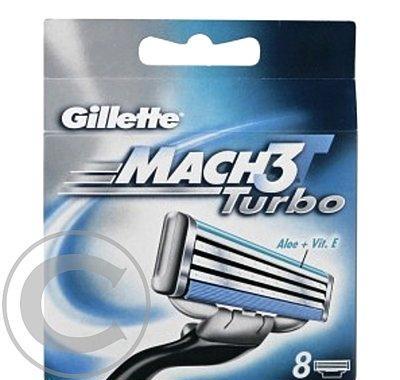 Gillette Mach3 turbo náhradní hlavice 8ks, Gillette, Mach3, turbo, náhradní, hlavice, 8ks