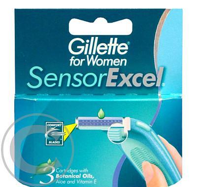 Gillette Sensor Excel for woman náhradní břity 3ks, Gillette, Sensor, Excel, for, woman, náhradní, břity, 3ks