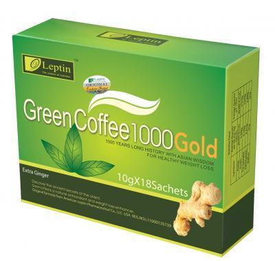 Green coffe 1000 gold - 18 sáčků, Green, coffe, 1000, gold, 18, sáčků