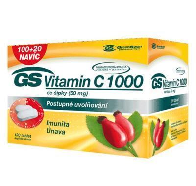 GS Vitamin C 1000 se šípky 100   20 tablet, GS, Vitamin, C, 1000, se, šípky, 100, , 20, tablet