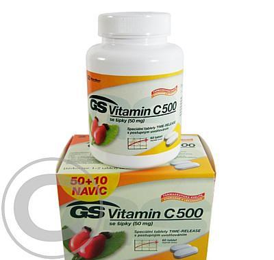 GS Vitamin C 500 se šípky tbl.50 10, GS, Vitamin, C, 500, se, šípky, tbl.50, 10