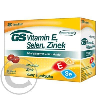 GS Vitamin E   Selen   Zinek cps. 60, GS, Vitamin, E, , Selen, , Zinek, cps., 60