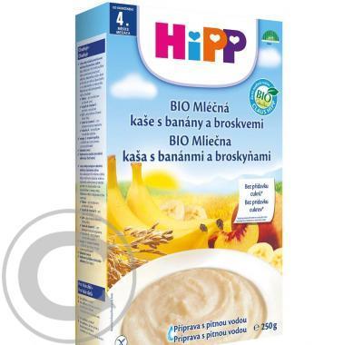 HIPP KAŠE BIO mléčná instantní banán broskve 250g CZ2973