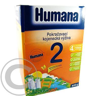 Humana 2 pokrač.mléko s prebiotiky 800g od 6.měs., Humana, 2, pokrač.mléko, prebiotiky, 800g, od, 6.měs.