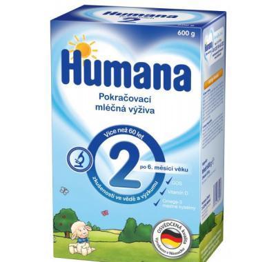 Humana 2 Pokračovací výživa 600g, Humana, 2, Pokračovací, výživa, 600g