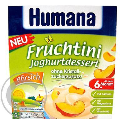 Humana Fruchtini dezert broskev od 6.měsíce 4x100g