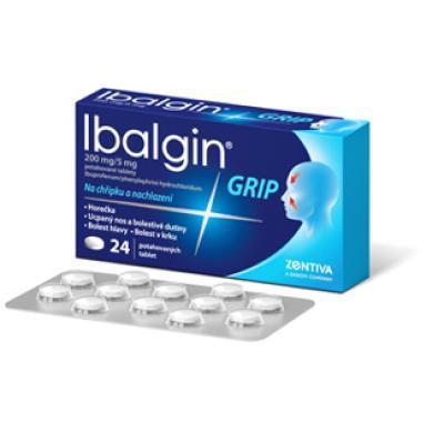 IBALGIN GRIP 200 mg 24 potahovaných tablet, IBALGIN, GRIP, 200, mg, 24, potahovaných, tablet