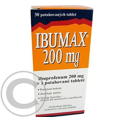 IBUMAX 200 MG  30X200MG Potahované tablety, IBUMAX, 200, MG, 30X200MG, Potahované, tablety