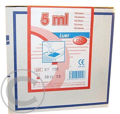 Injekční stříkačka 5 ml kontejner LUER Chirana 150 ks jednor., Injekční, stříkačka, 5, ml, kontejner, LUER, Chirana, 150, ks, jednor.