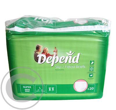 Inkontinenční kalhotky absorpční prodyšné DEPEND Slip Super L/20ks