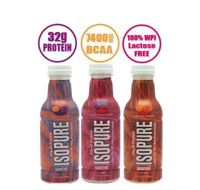 Isopure Smoothie, proteinový nápoj RTD, 500ml, Natures best - Orange - Berry