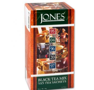 Jones Tea Variace 40 ks černých čajů, Jones, Tea, Variace, 40, ks, černých, čajů