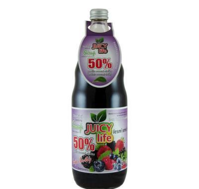 Juicy life sirup 1 litr - příchuť lesní směs (50% ovocné složky)