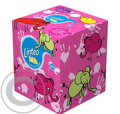 Kapesník papírový Linteo Kids Box 80ks, Kapesník, papírový, Linteo, Kids, Box, 80ks