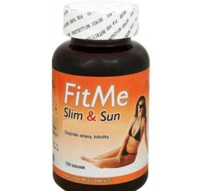 NATURAL MEDICAMENTS FitMe Slim&Sun 100 kapslí na opalování, NATURAL, MEDICAMENTS, FitMe, Slim&Sun, 100, kapslí, opalování