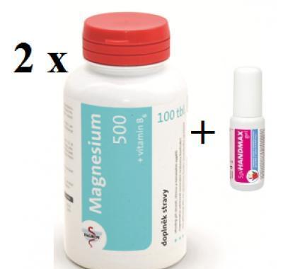 FAGRON Magnesium 500   vitamín B6 2 x 100 tablet   dárek Fagron