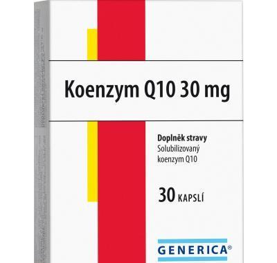 GENERICA Koenzym Q10 30 mg 30 kasplí, GENERICA, Koenzym, Q10, 30, mg, 30, kasplí