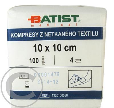 Kompres z netkaného textilu 10 x 10cm nesterilní 100 ks, Kompres, netkaného, textilu, 10, x, 10cm, nesterilní, 100, ks