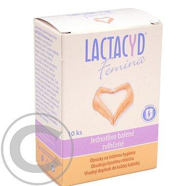 Lactacyd Femina hygienické ubrousky 10 ks, Lactacyd, Femina, hygienické, ubrousky, 10, ks