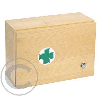 Lékárnička dřevěná s náplní do 5 osob-ZM 05, Lékárnička, dřevěná, náplní, 5, osob-ZM, 05