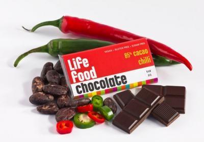 LIFEFOOD MINI čokoládka s chili BIO 15 g