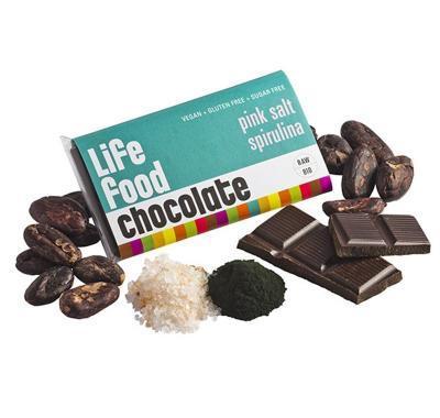 LIFEFOOD MINI čokoládka slaná se spirulinou BIO 15 g