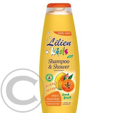 Lilien BABY šampon & sprchový gel Mango & Papaya 300ml, Lilien, BABY, šampon, &, sprchový, gel, Mango, &, Papaya, 300ml
