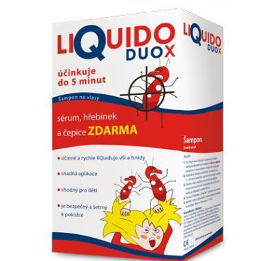 Liquido Duo X šampon na vši 200 ml   sérum zdarma, Liquido, Duo, X, šampon, vši, 200, ml, , sérum, zdarma
