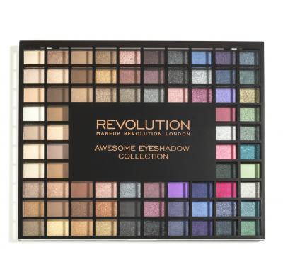Makeup Revolution  100 es Palette Nudes and Smoked Collection - paletka 100 očních stínů