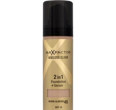 Max Factor Ageless Elixir 2in1  Foundation   SPF15 Serum 45 Warm Almond 30 ml, Max, Factor, Ageless, Elixir, 2in1, Foundation, , SPF15, Serum, 45, Warm, Almond, 30, ml