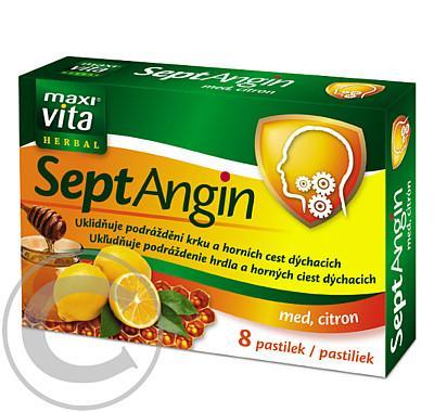 MaxiVita SeptAngin med citron 8 pastilek, MaxiVita, SeptAngin, med, citron, 8, pastilek