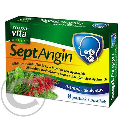 MaxiVita SeptAngin mentol eukalyptus 8 pastilek, MaxiVita, SeptAngin, mentol, eukalyptus, 8, pastilek