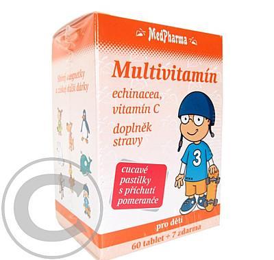 MedPharma Multivitamín pro děti chew.tbl.67, MedPharma, Multivitamín, děti, chew.tbl.67